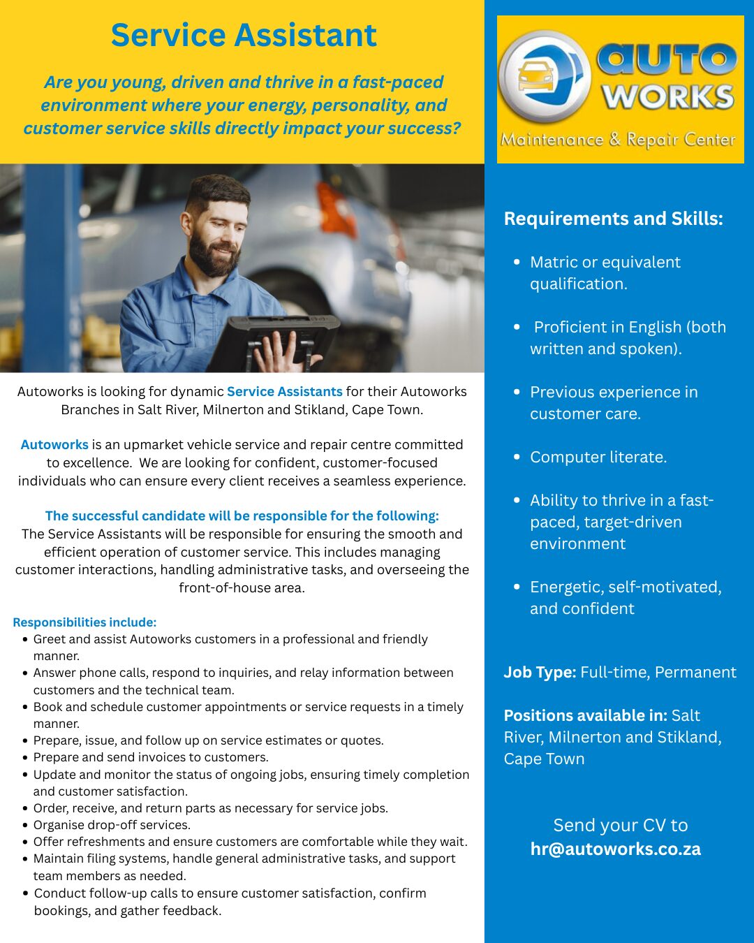 Service Assistant Advertisement (Social Media)